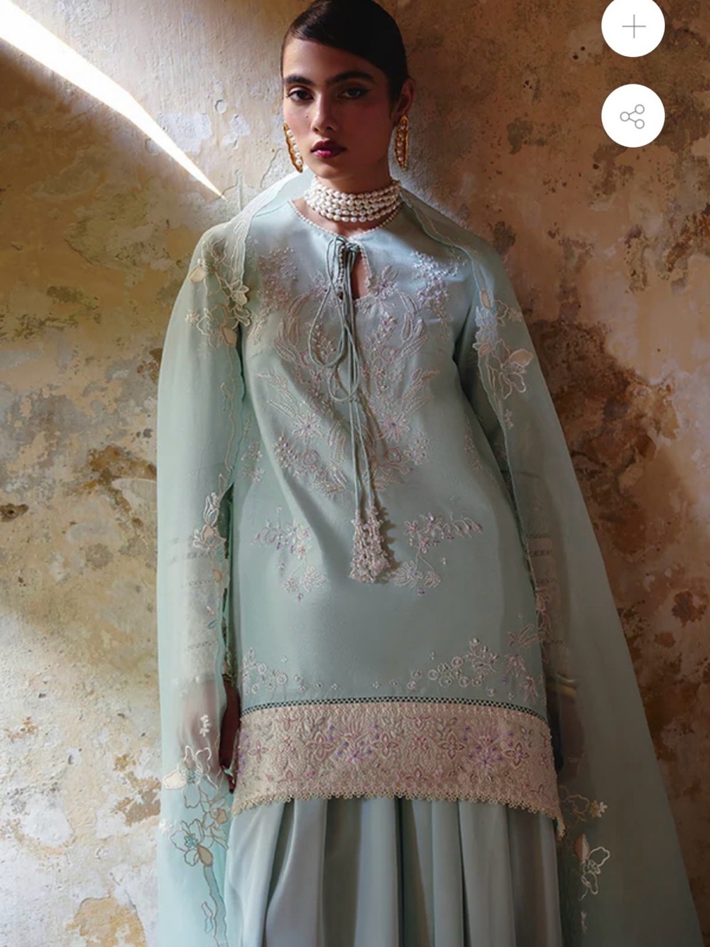 Suffuse Ourea Pakistani Suit - Picture 4 of 16